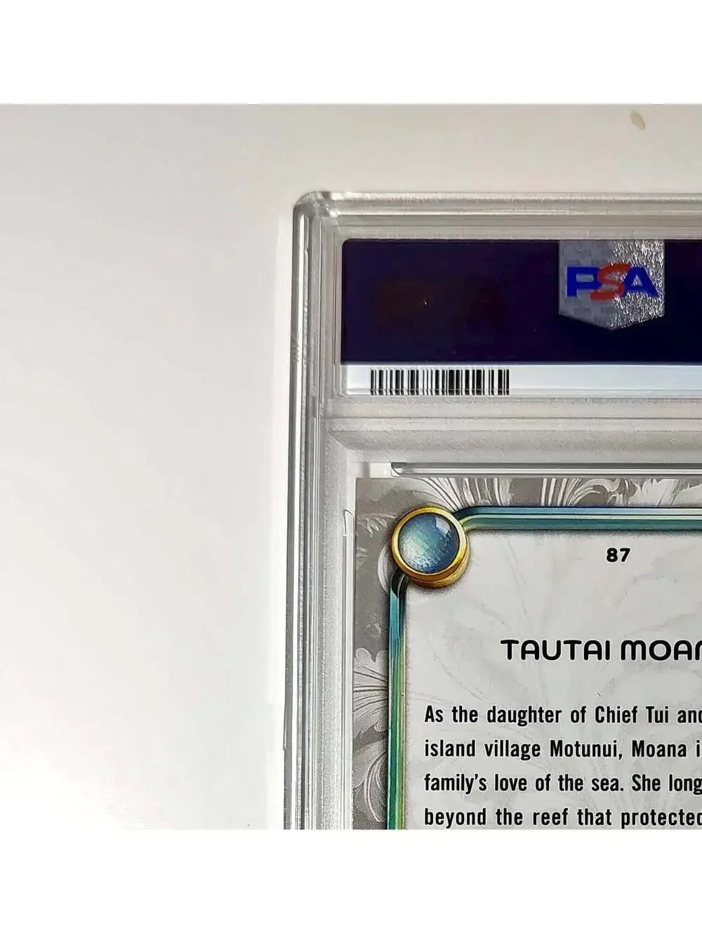 Moana 2025 Topps Disney Wonder #87 Winter Variant Card Moana PSA 9
